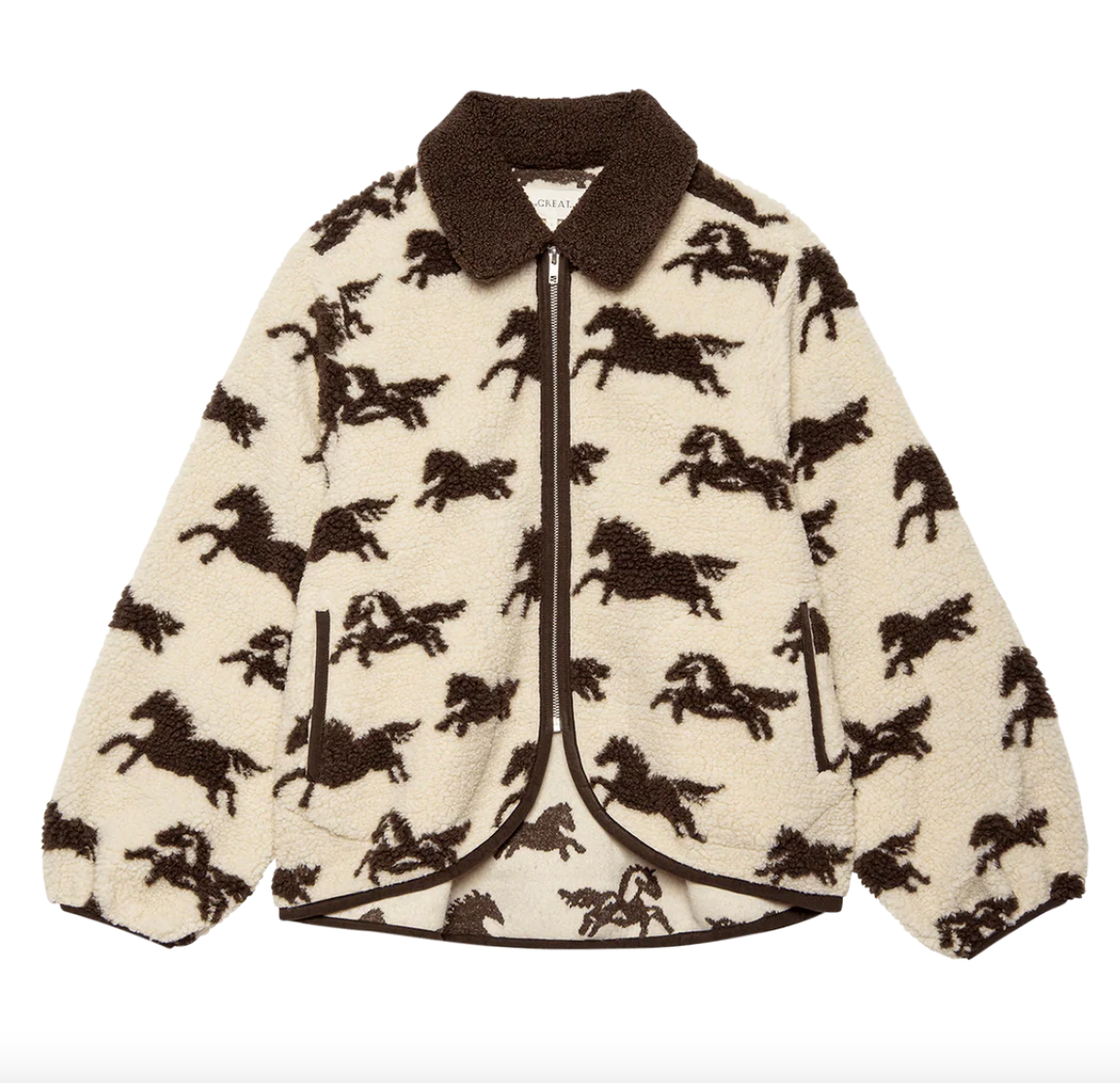 the pasture jacket cream with hickery