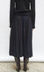 Daiquiri 2 long dotted swiss knit skirt deep black