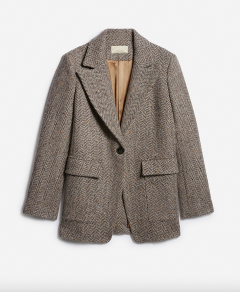 Floe blazer heather brown