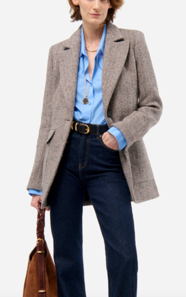 Floe blazer heather brown
