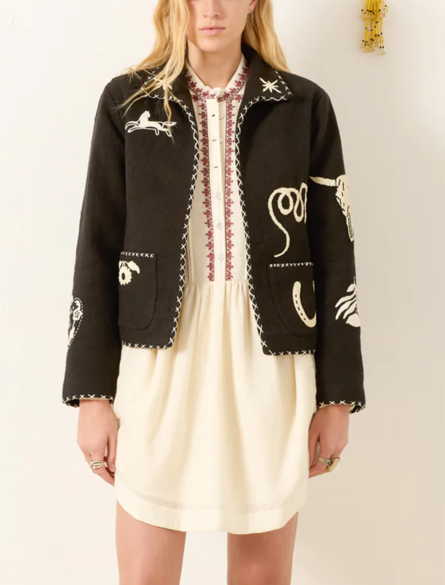 Francis noir tattoo jacket black noir