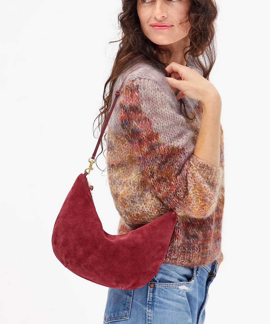 Lune in currant with cameo shortie strap