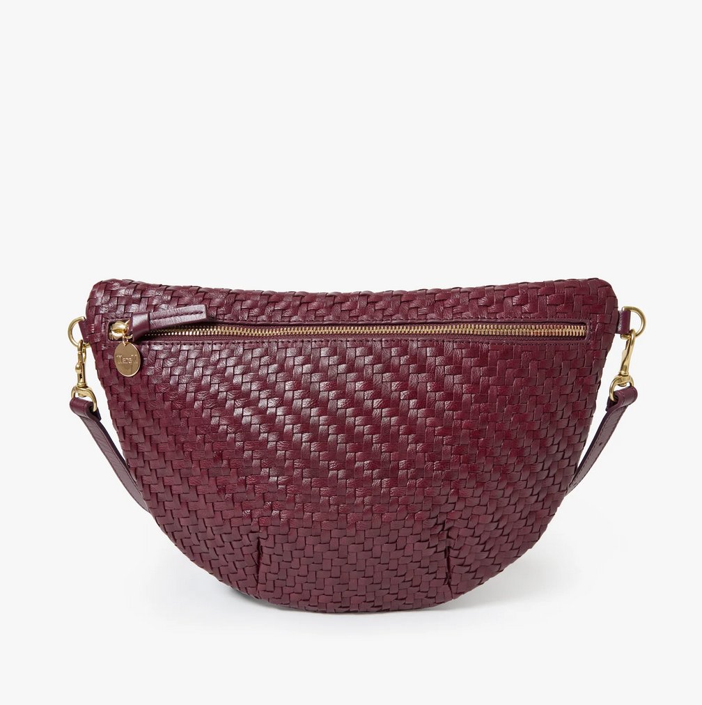 grande fanny cassis woven zig-zag