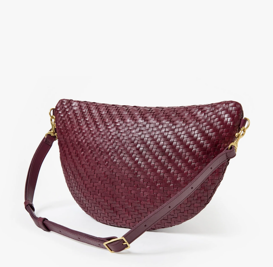 grande fanny cassis woven zig-zag