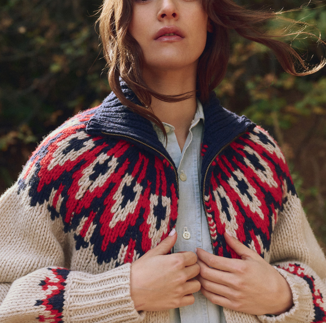 the nordic sweater glacier fair isle