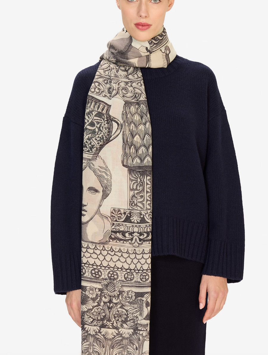 scarf 80 archives white