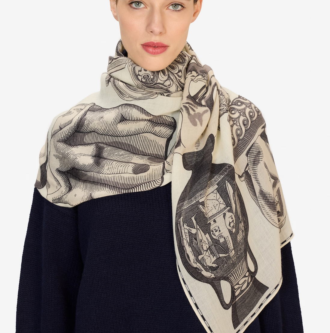 scarf 80 archives white