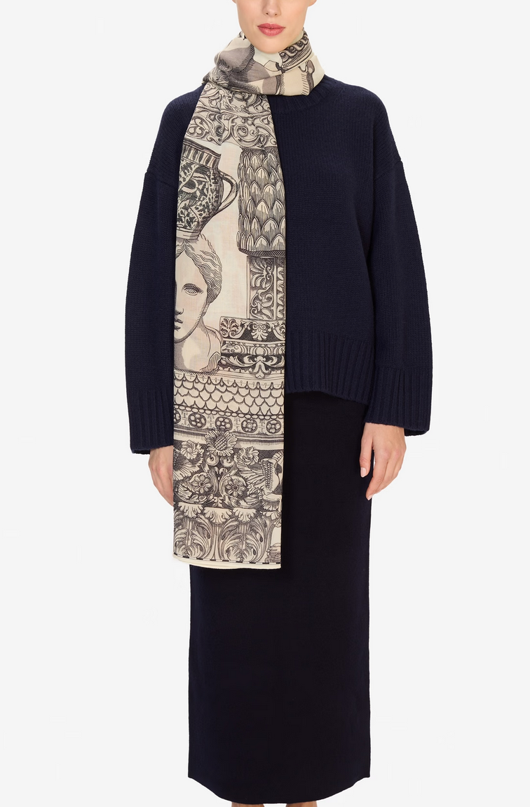 scarf 80 archives white