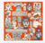 Square scarf 130 archives orange