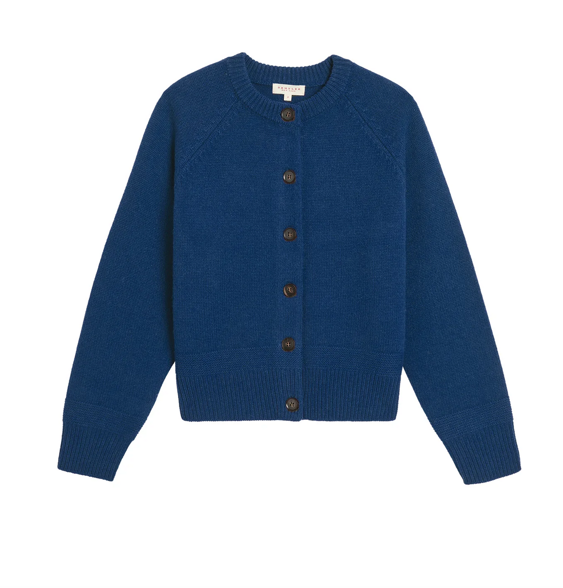 Frances merino wool cardigan sapphire