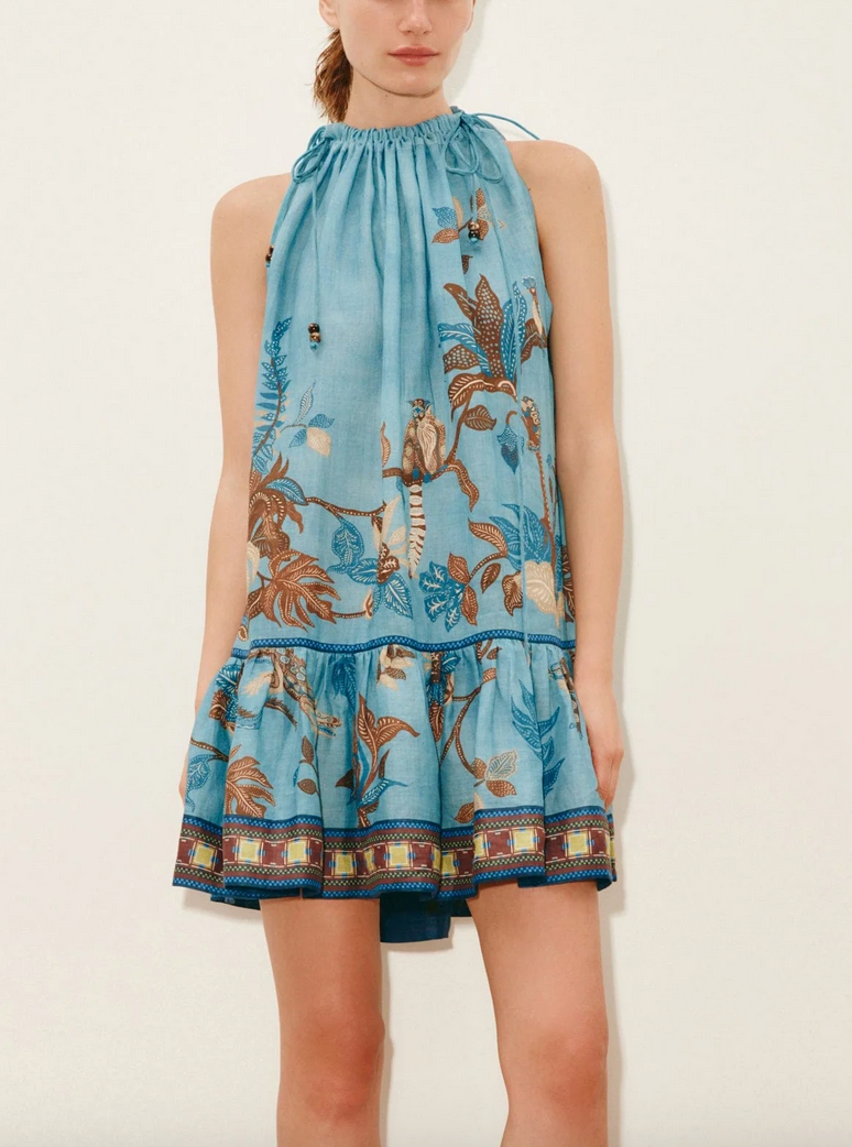 mini black halter neck dress Birdie Halterneck Mini Dress