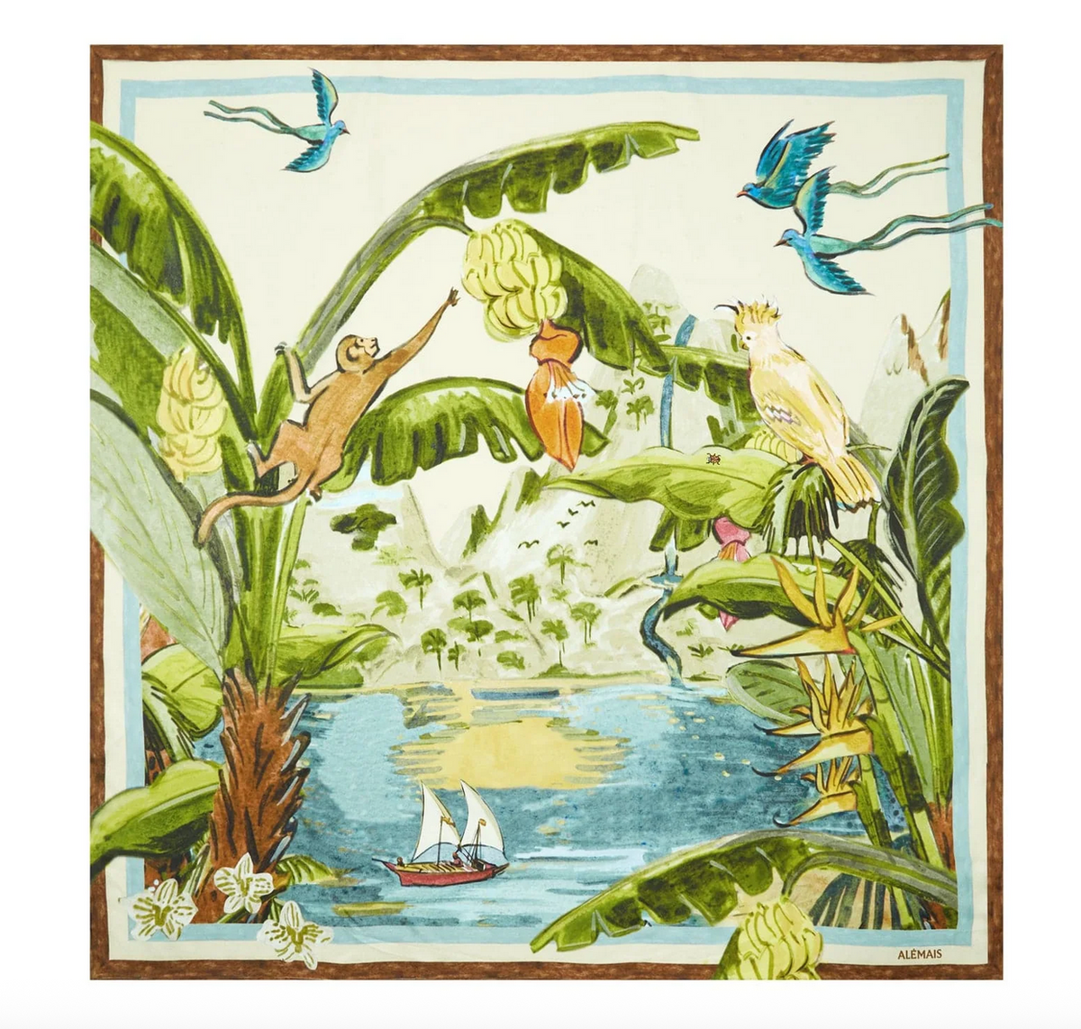 toucan tango silk scarf