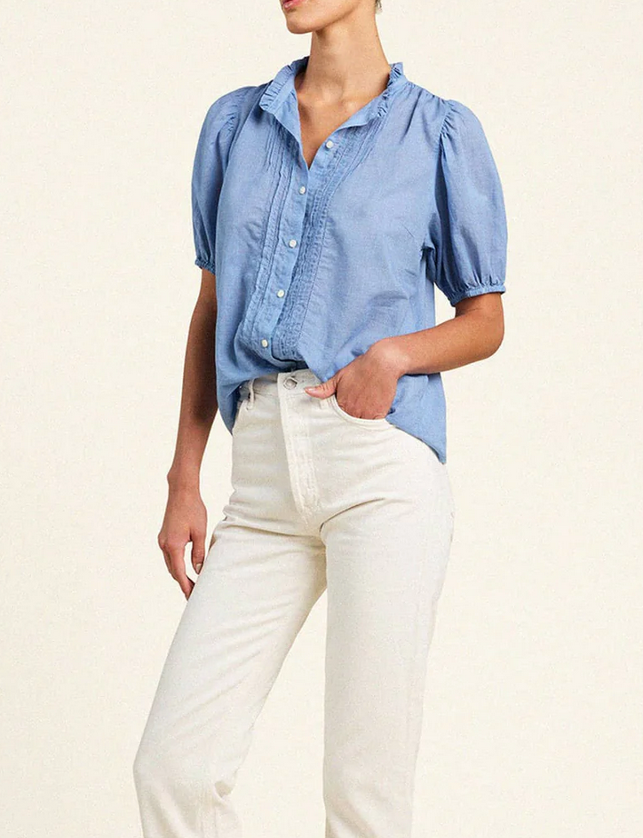 mira blouse brisa houndstooth