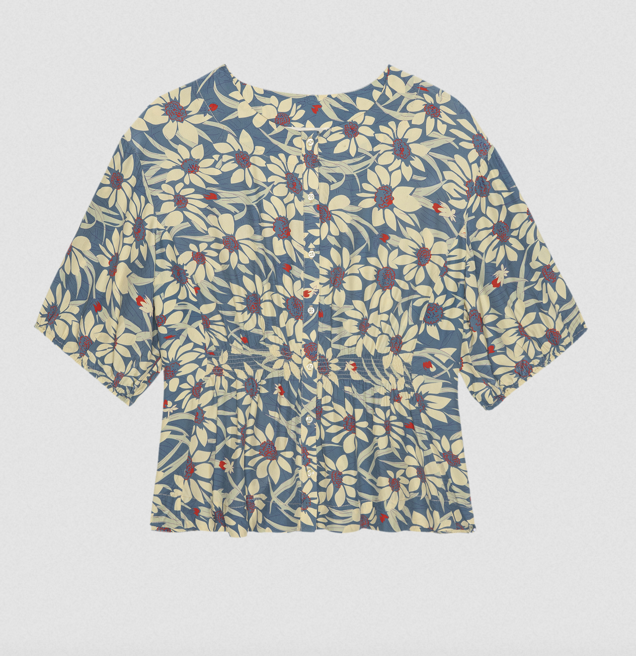 the hayflower top blue scattered bloom