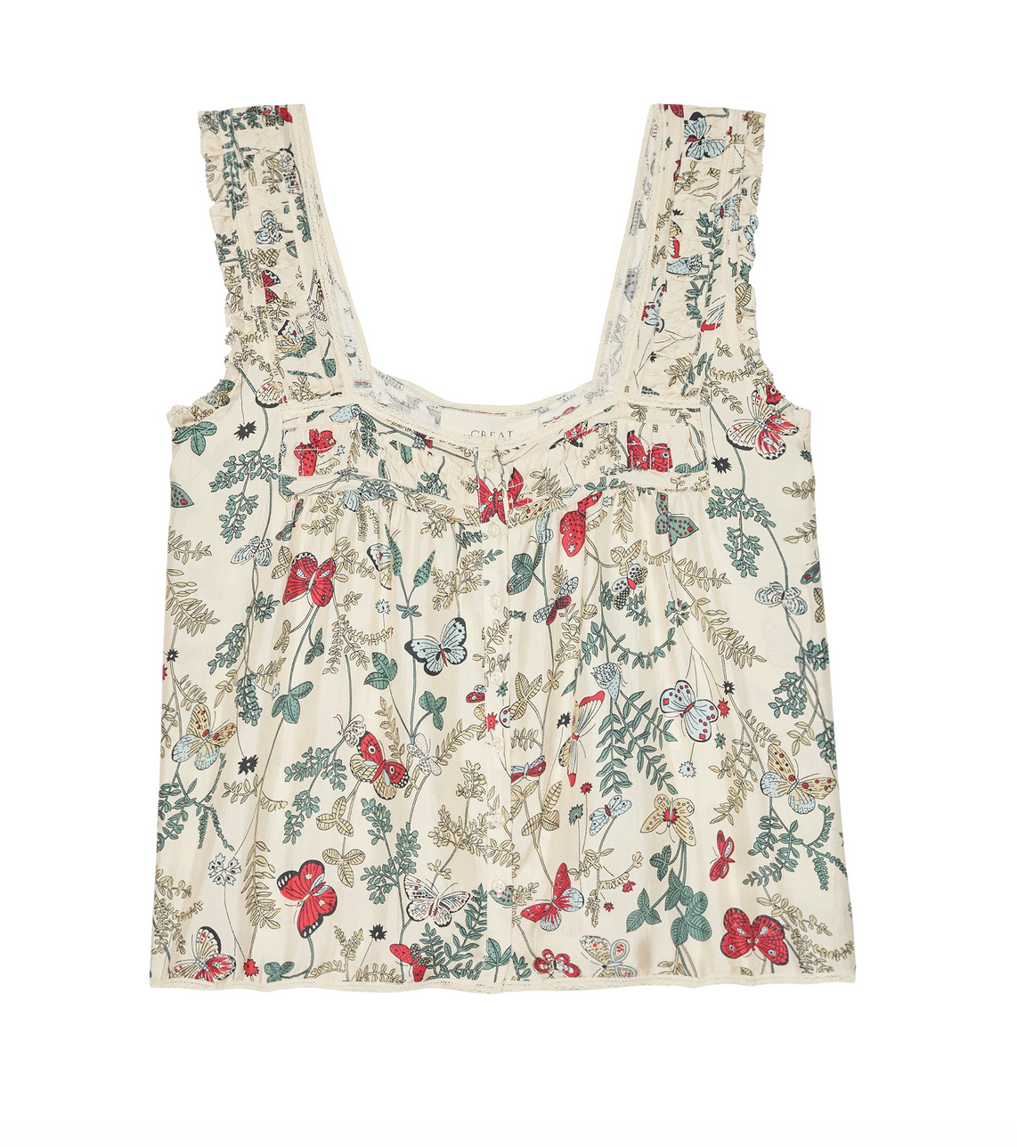 the victorian pleat tank floating butterfly