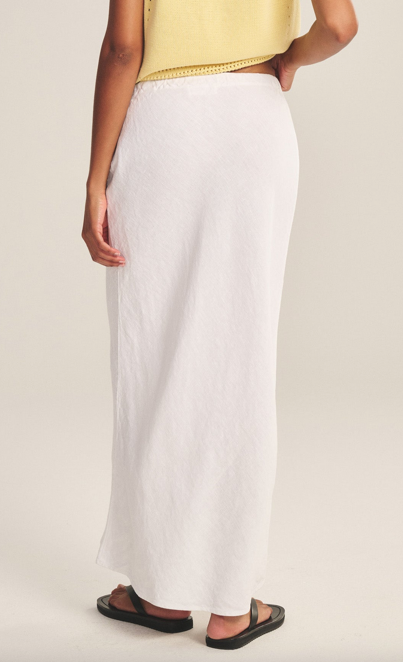 beka heavy linen skirt white