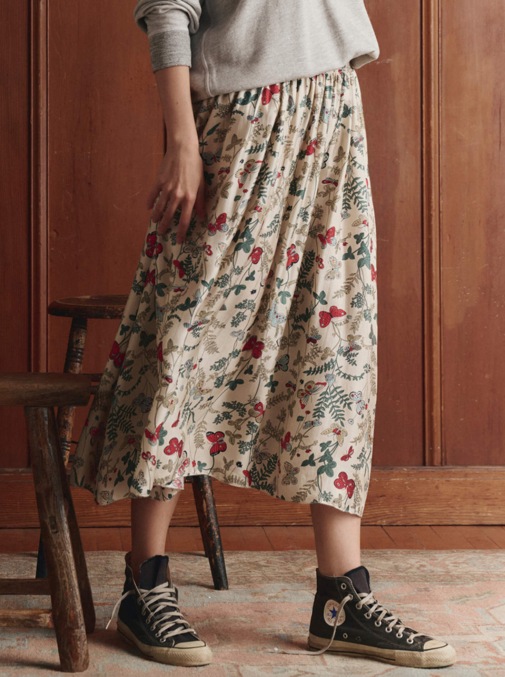 the canary skirt floating butterfly