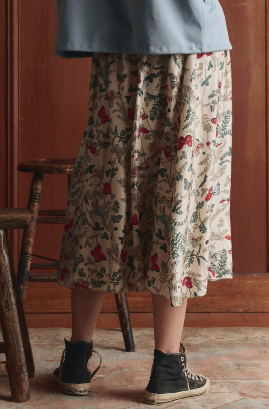the canary skirt floating butterfly