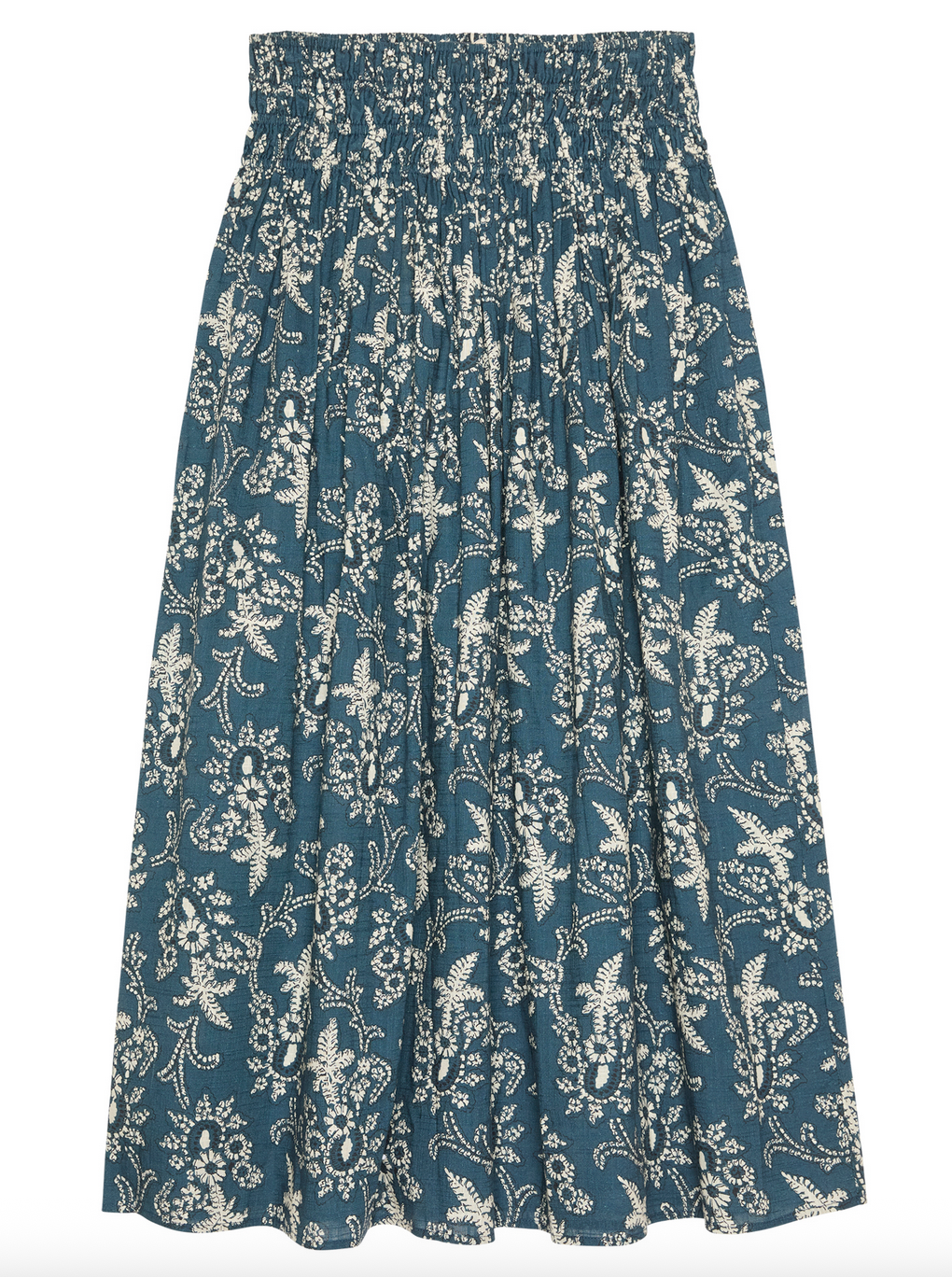 the viola skirt indigo bandana