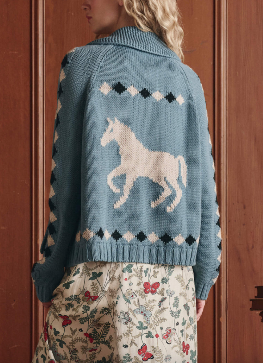 the stable lodge cardigan blue bell