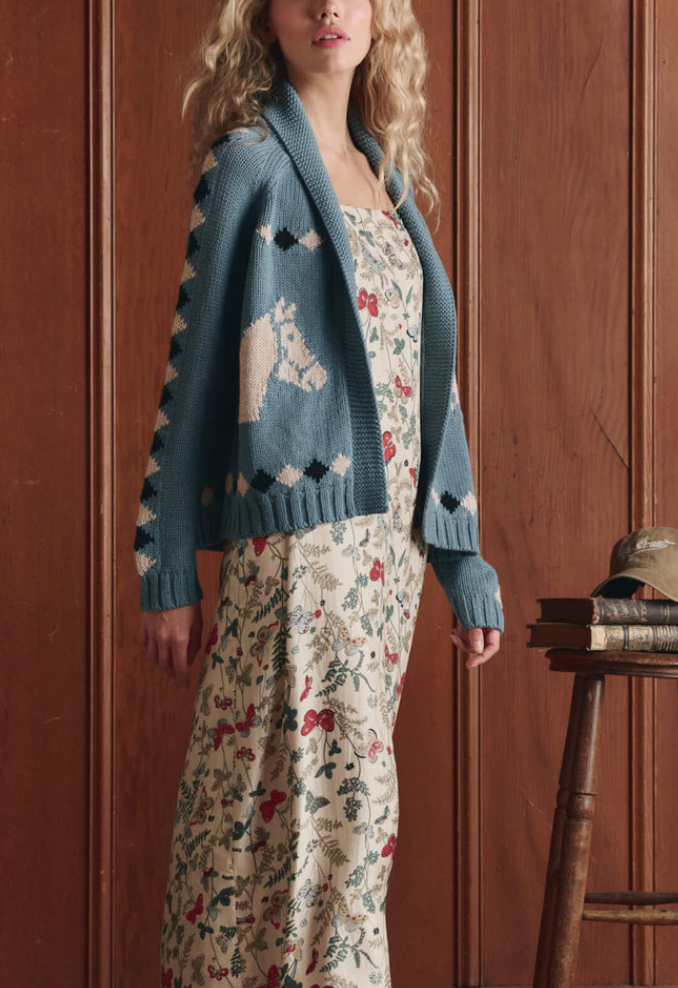 the stable lodge cardigan blue bell