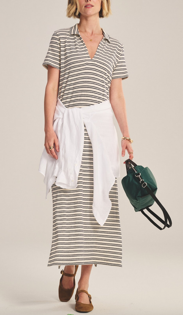 Corin dress natural navy