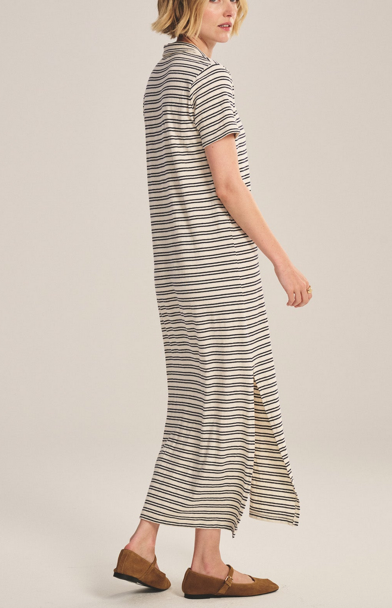 Corin dress natural navy