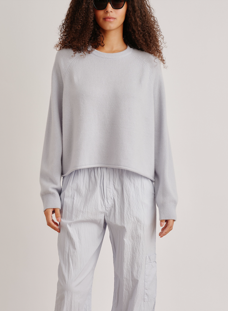 Riya cashmere saddle raglan crewneck whisper