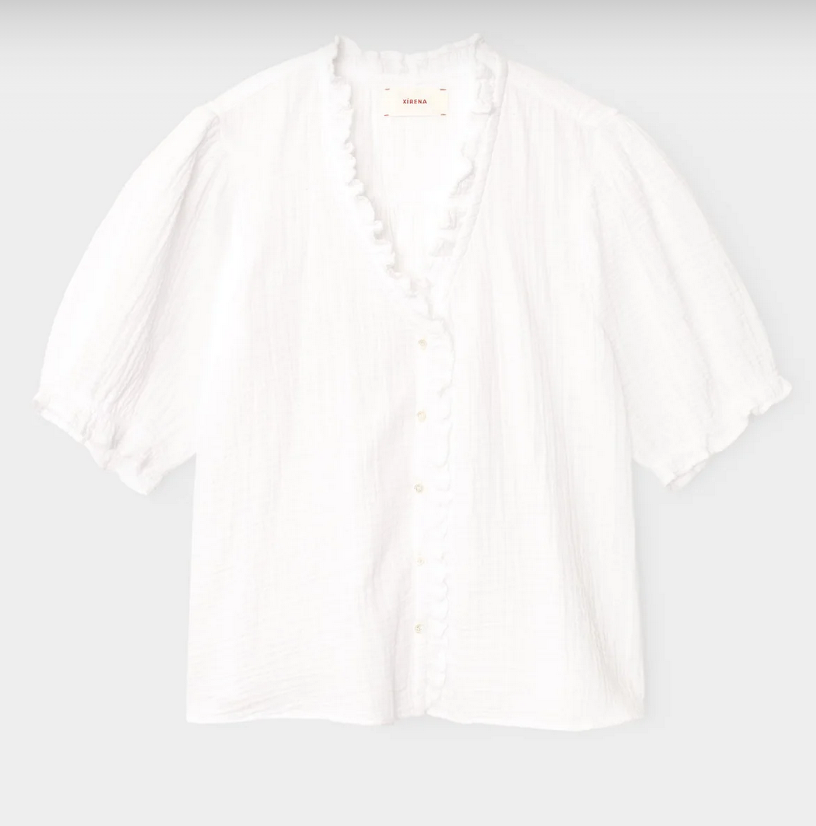 white jenna gauze shirt