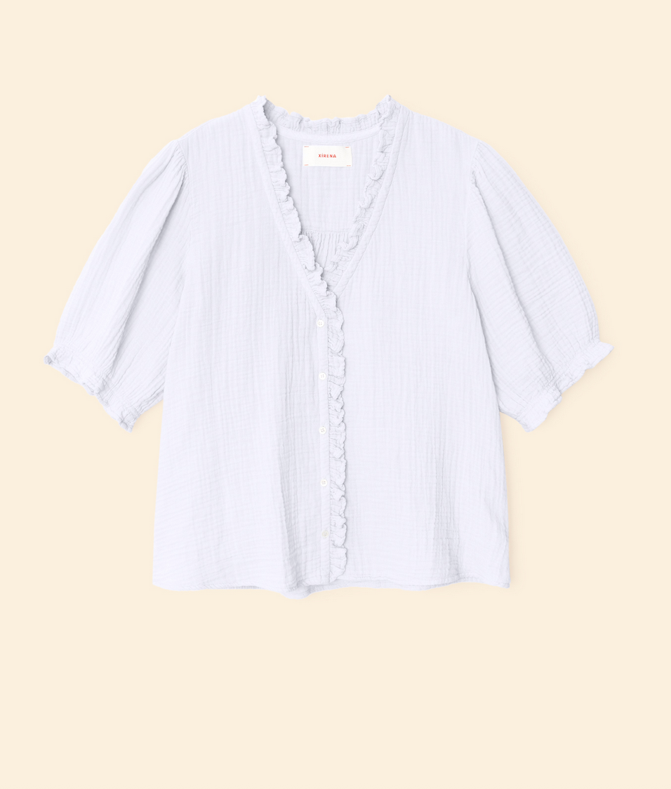 blue ice jenna gauze shirt