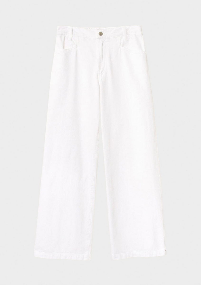 white nixon denim pant