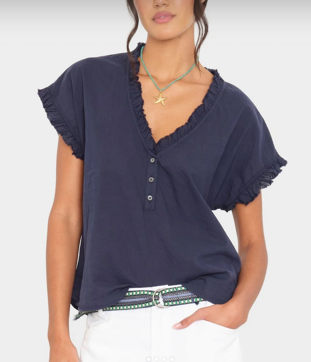 navy darcy top