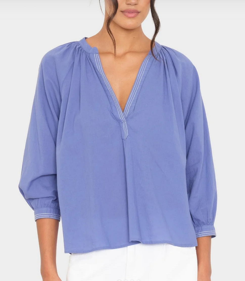 star blue white hannah top