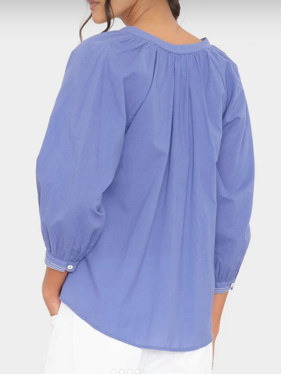 star blue white hannah top