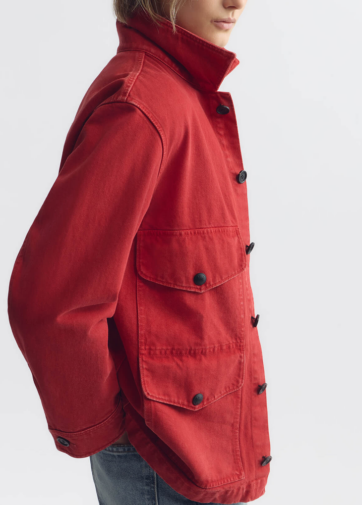 leroy cotton jacket scarlet