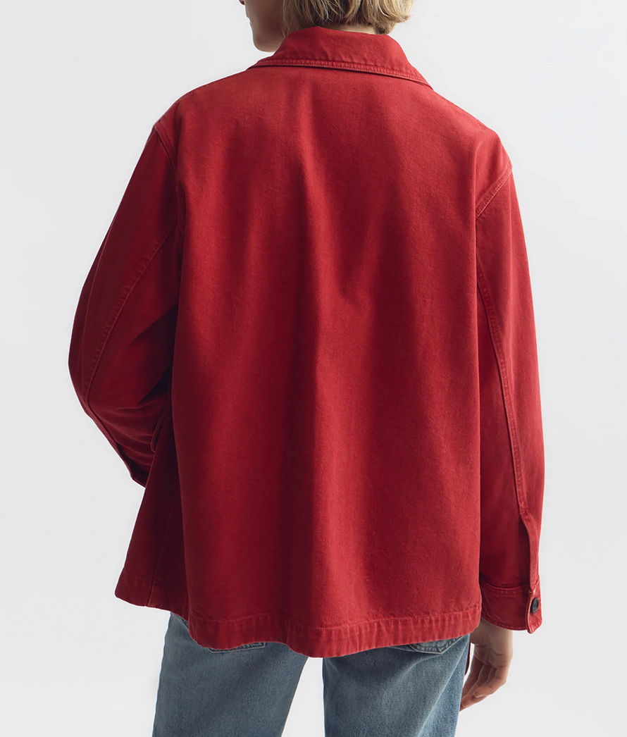 leroy cotton jacket scarlet