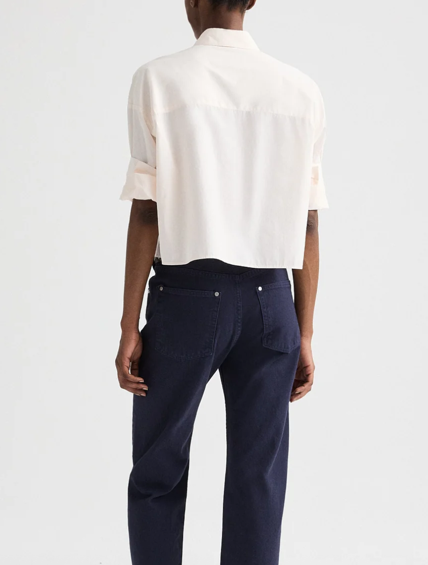 Next ex shirt in superfine cotton sheer pink