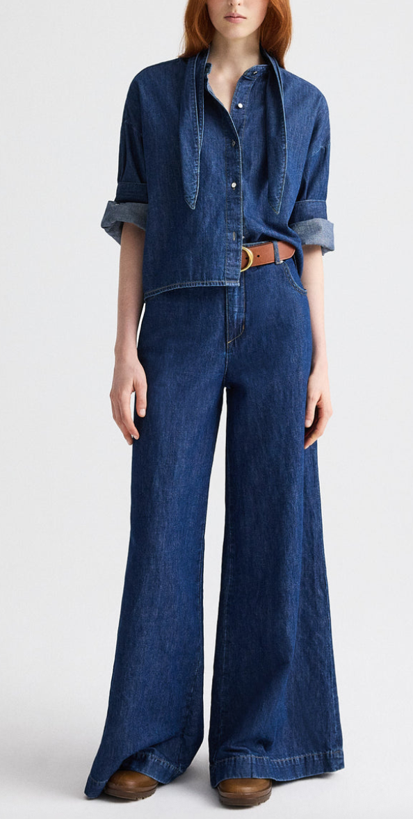 dark stone dillon jean in cotton linen denim
