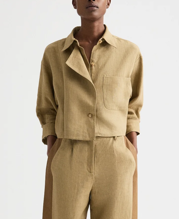 kelp next chapter top in washed linen