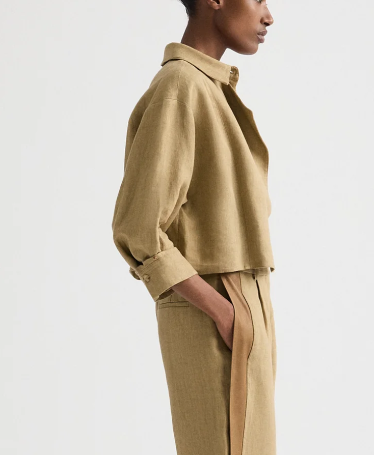 kelp next chapter top in washed linen