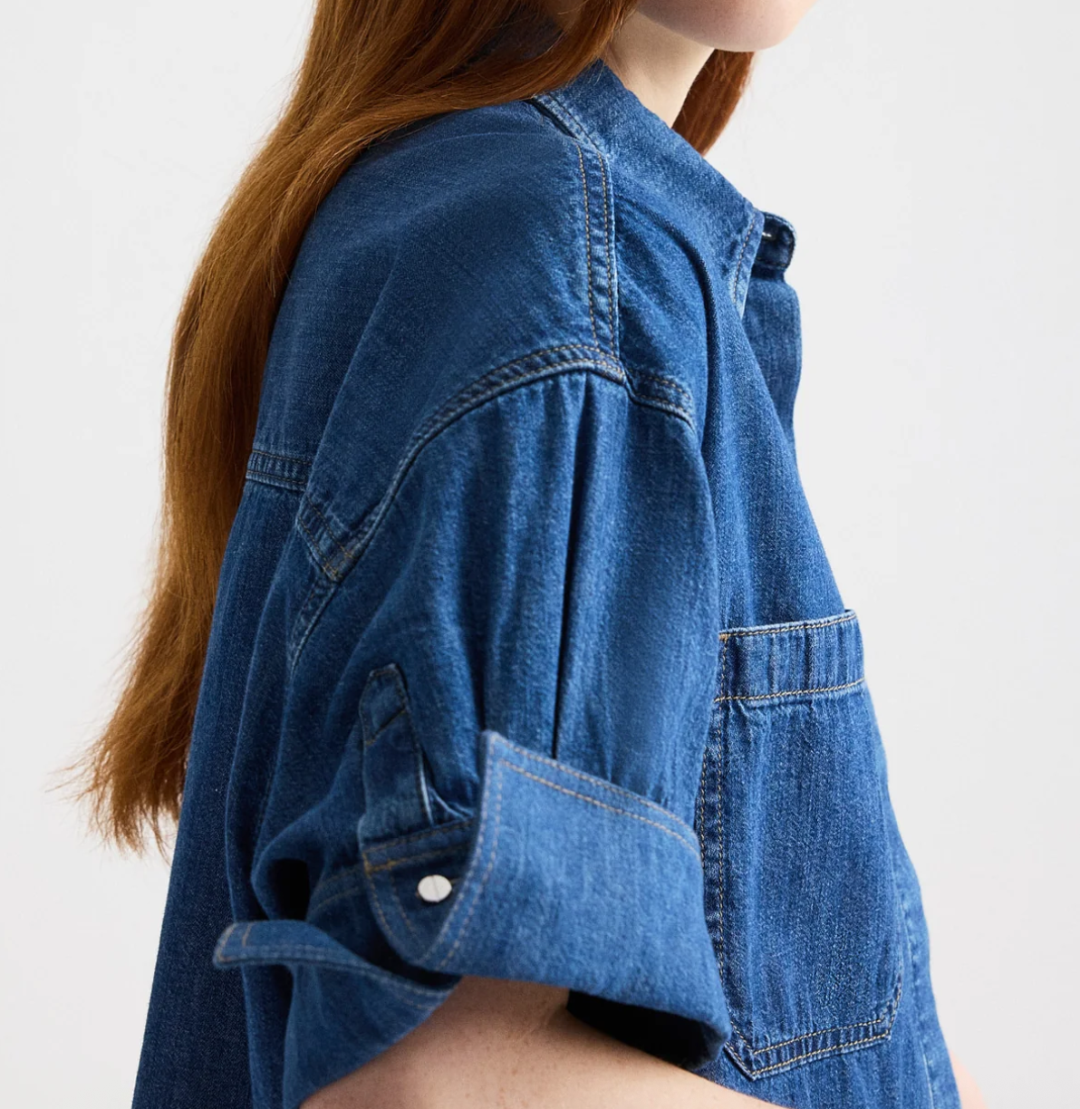 Paris my newest mistake shirt in denim shirting