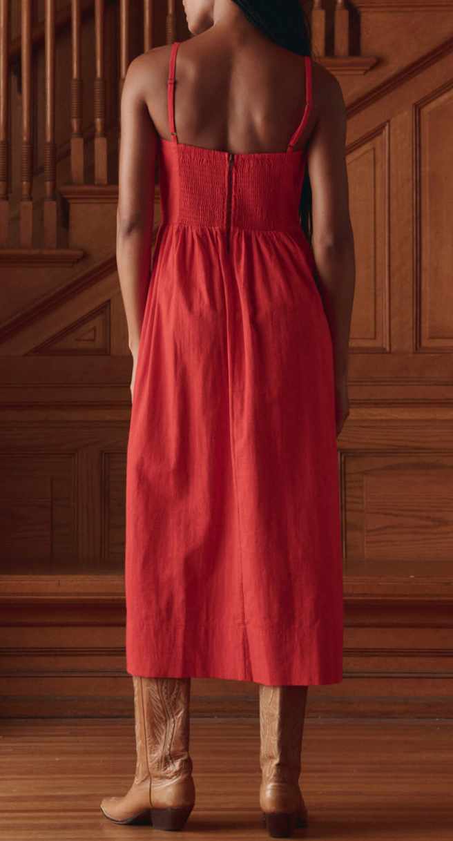 the verse dress hot red