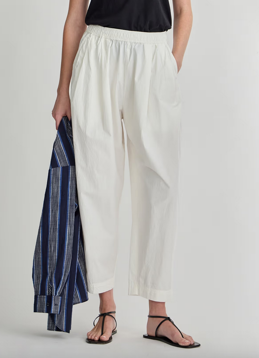 spa pleat pant cream