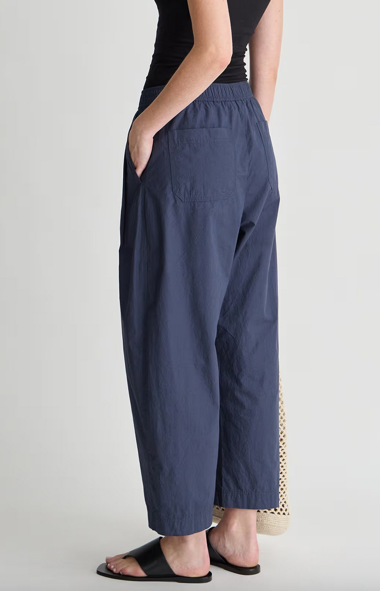 spa pleat pant navy