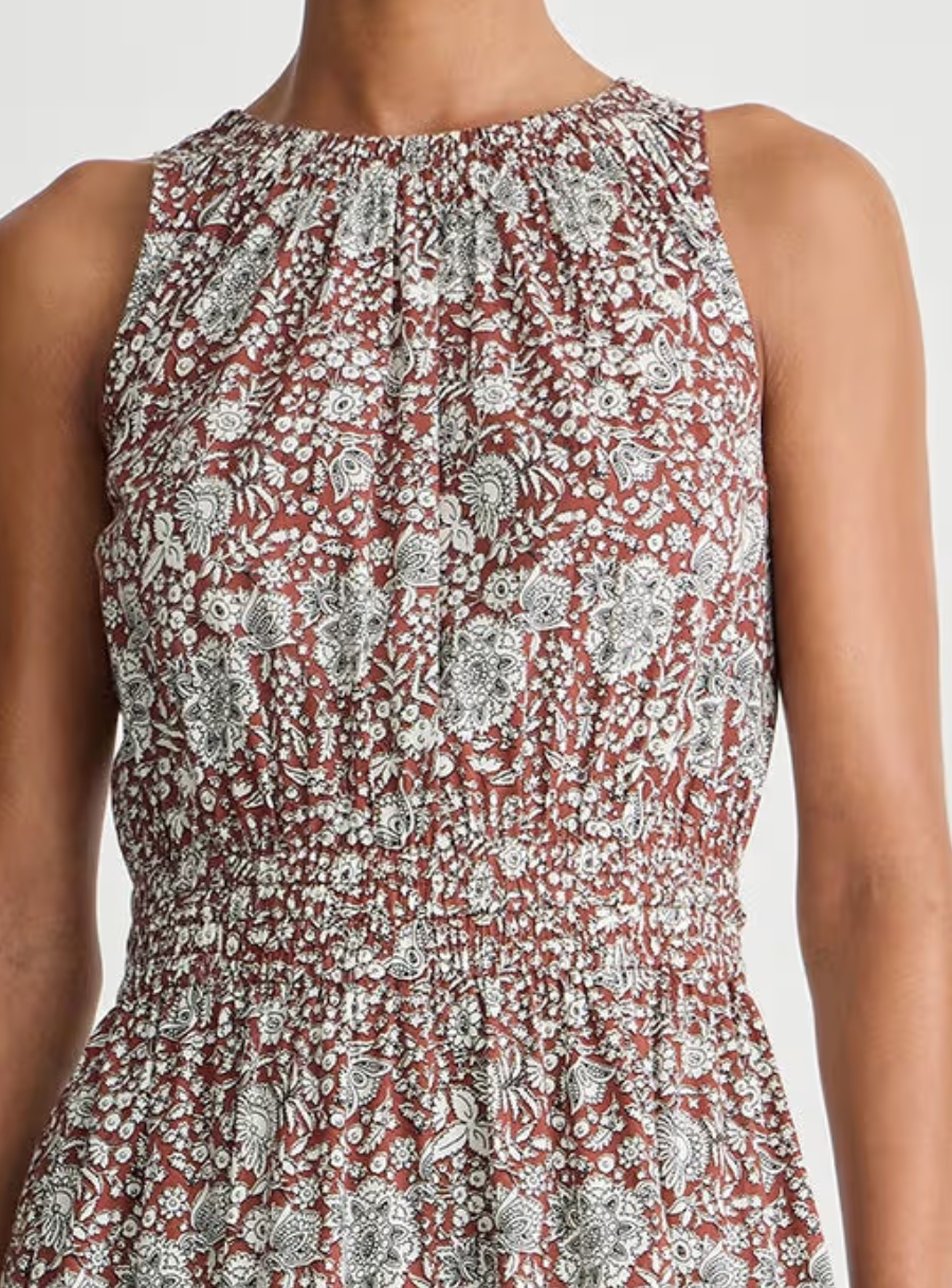 bali tank dress clay floral