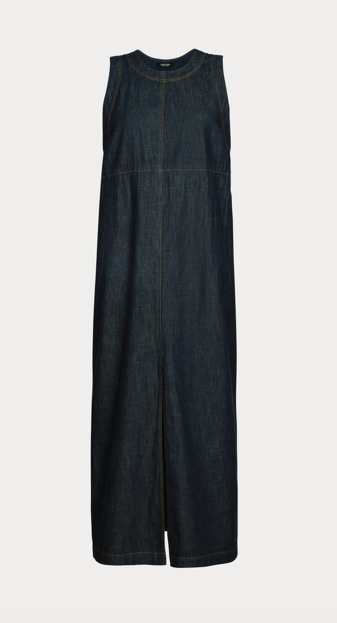baldan dress indigo wash
