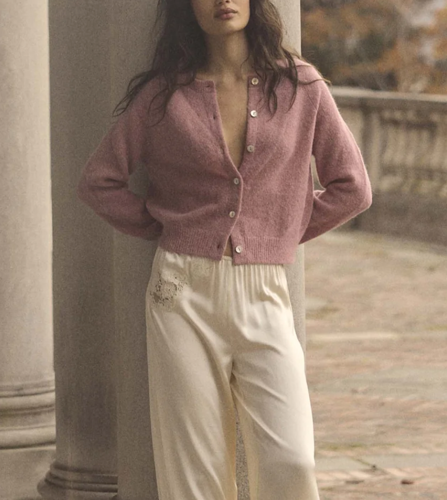 petra cardigan rosebud