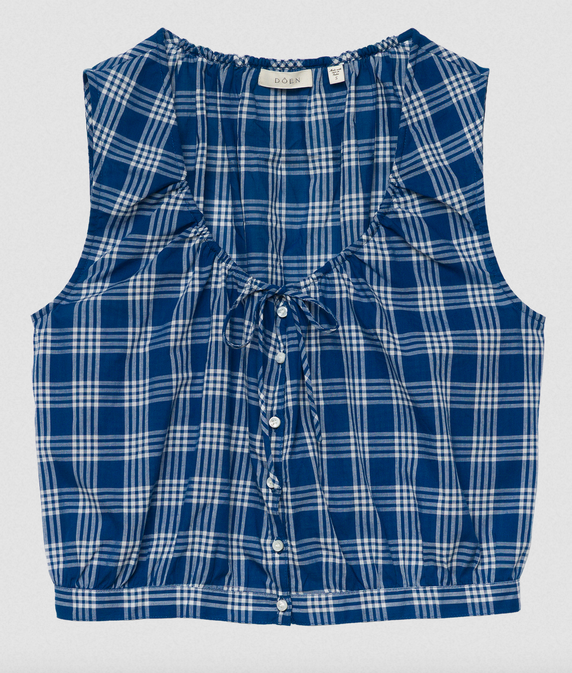 theo top in dorset plaid