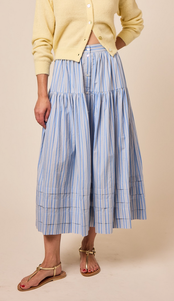 marceline skirt in salerno stripe