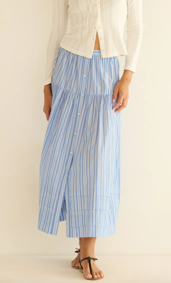 marceline skirt in salerno stripe